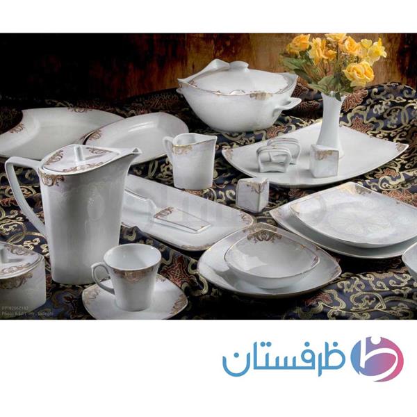 سرویس چینی 105پارچه  217 Bماندانا صورتی