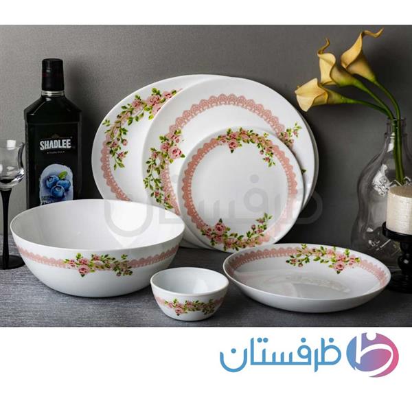 26پارچه گرد کلودیا صورتی