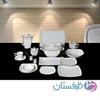 سرویس چینی 85 پارچه آوا طلایی لورین