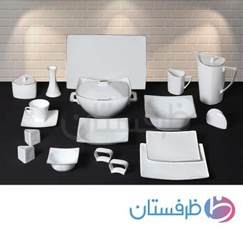 سرویس چینی 101 پارچه قالب ونوس لب طلا