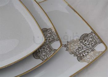 سرویس چینی 30 پارچه نارنیا فیروزه ای پردیس کاشان