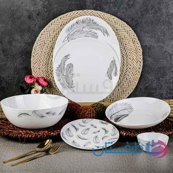 26پارچه گرد فرانسوا پر مشکی