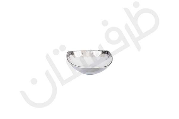 سرویس غذاخوری 12 نفره 105A پارچه چینی پردیس کاشان طرح منچستر 2041 پلاتین