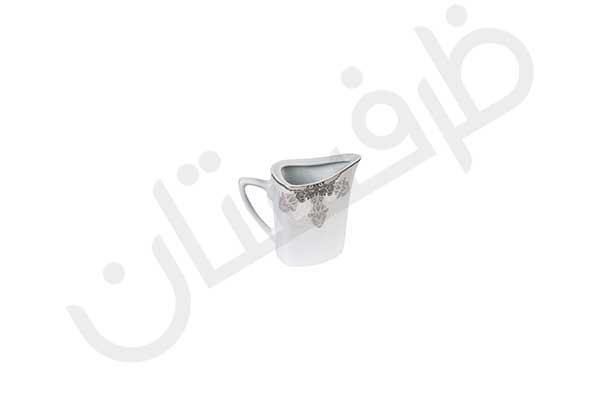 سرویس غذاخوری 12 نفره 105A پارچه چینی پردیس کاشان طرح منچستر 2041 پلاتین