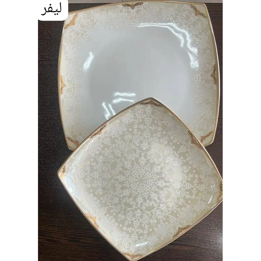 سرویس غذاخوری 6 نفره 30 پارچه لیفر طلایی کد 498