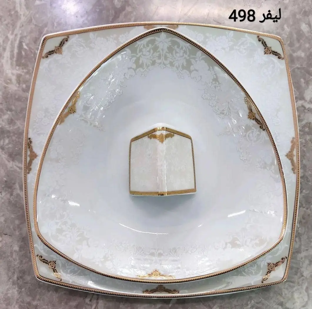 سرویس غذاخوری 6 نفره 30 پارچه لیفر طلایی کد 498
