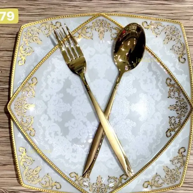 سرویس غذاخوری 6 نفره 30 پارچه دلوین طلایی 479B