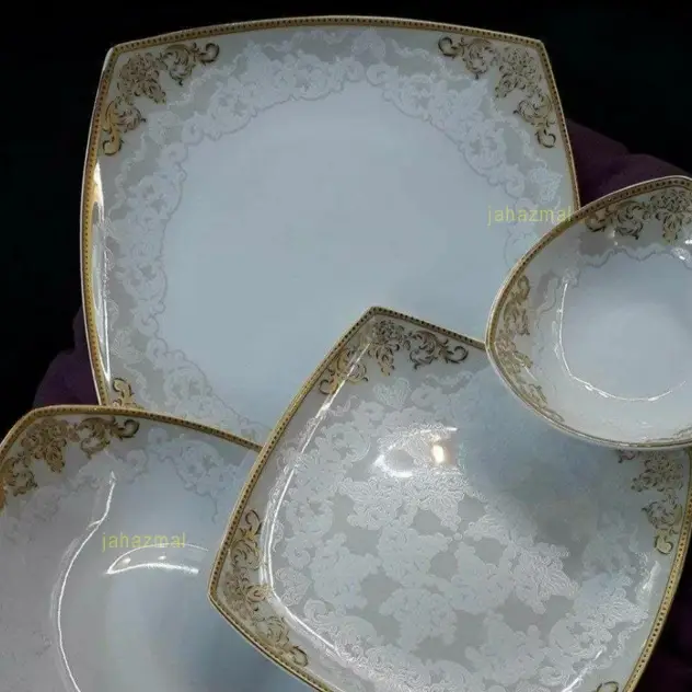 سرویس غذاخوری 6 نفره 30 پارچه دلوین طلایی 479B