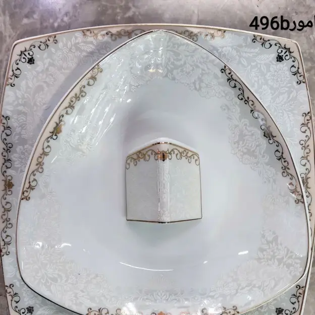 سرویس غذاخوری 6 نفره 30 پارچه آمور طلایی کد 496B