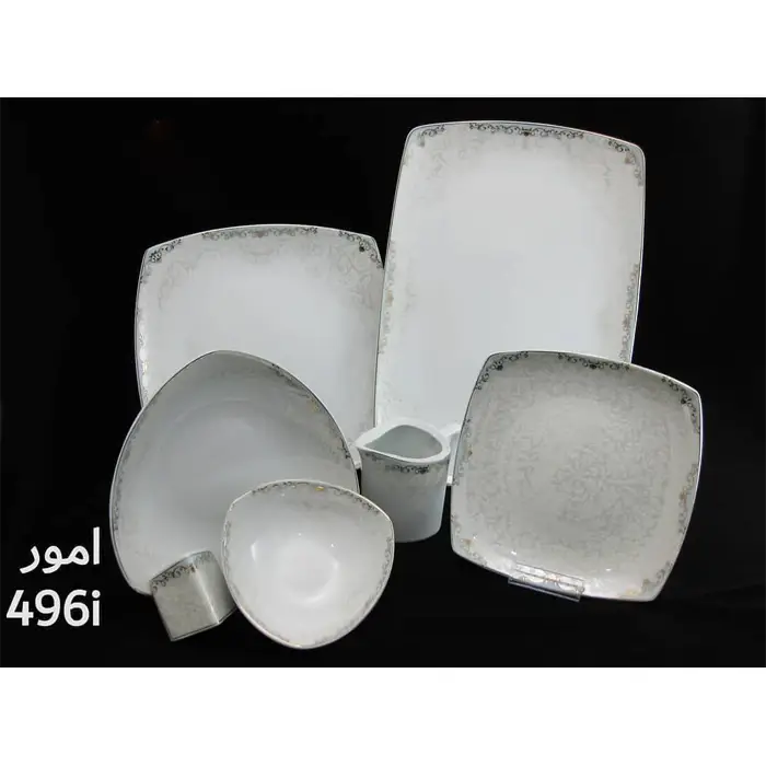 سرویس غذاخوری 6 نفره 30 پارچه آمور فیروزه کد 496i