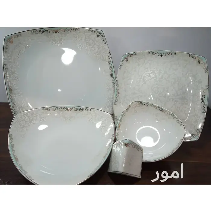 سرویس غذاخوری 6 نفره 30 پارچه آمور فیروزه کد 496i