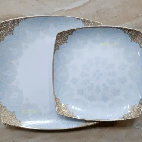 سرویس غذاخوری 12 نفره 105 پارچه آرالیا فیروزه ای کد 486i