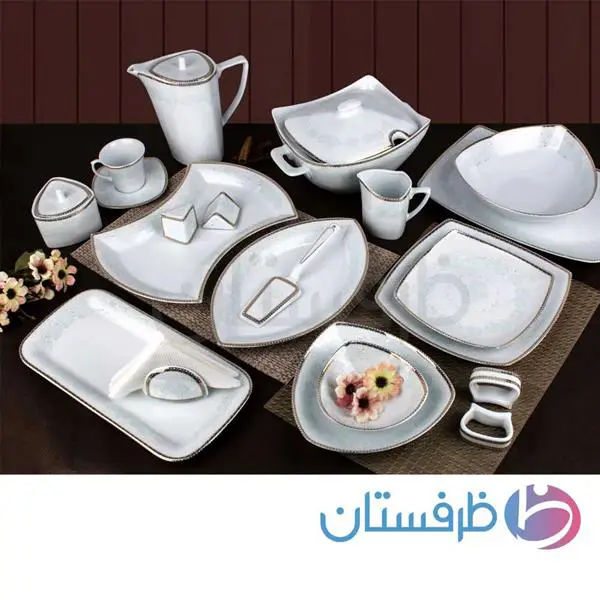 سرویس غذاخوری 6 نفره 30 پارچه پاریس 454 مرصاد طلایی