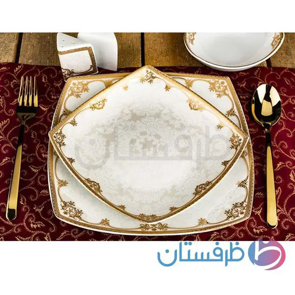 سرویس غذاخوری 6 نفره 30 پارچه 2010B آزرا طلایی